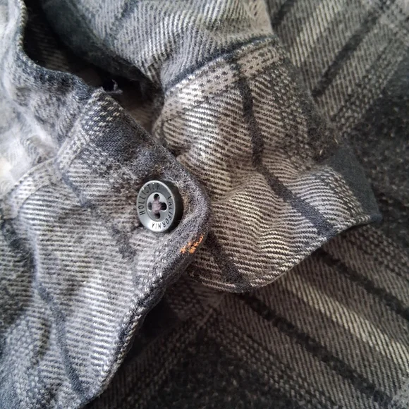 Hollister 100% Cotton Smokey Grey Flannel - Picture 8 of 12